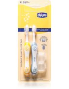 Chicco Toothbrush Set 6-36m zobna ščetka za otroke Indigo-Mustard