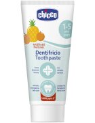 Chicco Toothpaste Fruit Mix otroška zobna pasta s fluoridom 1-5 y 50 ml