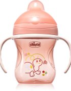 Chicco Training Cup 6m+ otroški lonček z ročaji Pink 1 kos