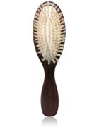 Christophe Robin Travel Hairbrush lesena krtača za lase s ščetinami divjega prašiča 1 kos