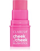 Claresa Cheek 2 Cheek kremasto rdečilo v paličici odtenek 01 Candy Pink 6 g