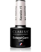 Claresa Extend Care 5 in 1 Keratin podlak za gel nohte s hranilnim učinkom odtenek #1 5 g