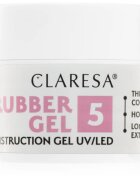 Claresa Rubber Gel Construction Gel UV/LED gel lak za podaljševanje nohtov odtenek 05 12 g