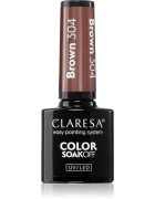 Claresa SoakOff UV/LED Color Brown gel lak za nohte odtenek 304 5 g