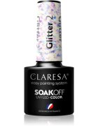Claresa SoakOff UV/LED Color Glitter gel lak za nohte odtenek 2 5 g