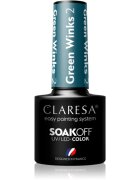Claresa SoakOff UV/LED Color Green Winks gel lak za nohte odtenek 2 5 g
