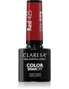 Claresa SoakOff UV/LED Color Rainbow Explosion gel lak za nohte odtenek Red 425 5 g