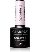 Claresa SoakOff UV/LED Color Sparkle gel lak za nohte odtenek 2 5 g