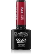 Claresa SoakOff UV/LED Color Warm Feelings gel lak za nohte odtenek Red 435 5 g