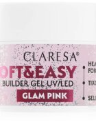 Claresa Soft&Easy Builder Gel osnovni gel za nohte odtenek Glam Pink 45 g