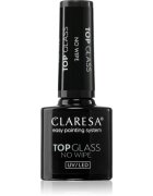 Claresa UV/LED Top Glass No Wipe gel nadlak za zaščito in sijaj brez lepljive plasti 5 g