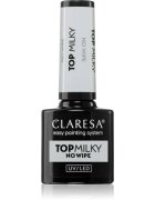Claresa UV/LED Top Milky No Wipe gel nadlak za nohte 5 g