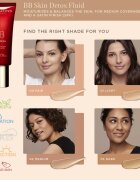 Clarins BB Skin Detox Fluid vlažilna BB krema SPF 25 odtenek 02 - Medium 45 ml