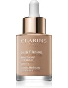 Clarins Skin Illusion Natural Hydrating Foundation posvetlitveni vlažilni tekoči puder SPF 15 odtenek 1085 Cashew 30 ml