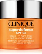Clinique Superdefense™ SPF 25 Fatigue + 1st Signs Of Age Multi-Correcting Cream krema proti prvim znakom staranja za suho in mešano kožo SPF 25 50 ml