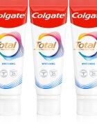 Colgate Total Active Prevention Whitening zobna pasta za beljenje zob 3x75 ml