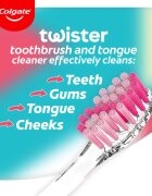 Colgate Twister Design Edition zobna ščetka 4 kos