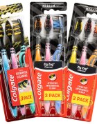 Colgate Zig Zag Charcoal zobne ščetke medium 3 kos