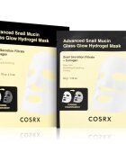 Cosrx Advanced Snail Mucin Glass Glow Hydrogel Mask revitalizacijska hidrogelna maska s polžjim izvlečkom za poenotenje tona kože 3 kos