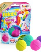 Craze INKEE Unicorn kroglica za kopel za otroke 4x50 g