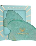 Crystallove Amazonite Gua Sha pripomoček za masažo 1 kos