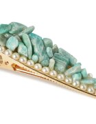 Crystallove Amazonite Hair Clip sponka za lase 1 kos