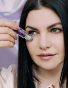 Crystallove Amethyst Oil Bottle roll-on s kristali polnilni 10 ml