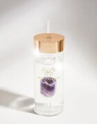 Crystallove Amethyst Straw Water Bottle Posoda za vodo s slamico 1 kos