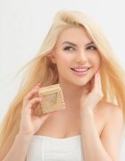 Crystallove Bamboo Butterfly Agave Body Brush Travel Size masažna krtača za telo 1 kos