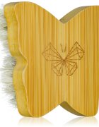 Crystallove Bamboo Butterfly Agave Face Brush Travel Size masažna krtača za obraz in dekolte 1 kos