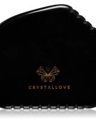 Crystallove Black Obsidian Contour Gua Sha pripomoček za masažo 1 kos