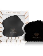 Crystallove Black Obsidian Contour Gua Sha pripomoček za masažo 1 kos
