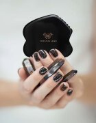 Crystallove Black Obsidian Contour Gua Sha pripomoček za masažo 1 kos