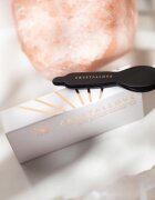 Crystallove Black Obsidian Spoon Eye Gua Sha pripomoček za masažo za predel okoli oči 1 kos