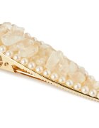 Crystallove Clear Quartz Hair Clip sponke za lase 1 kos