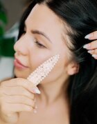Crystallove Clear Quartz Hair Clip sponke za lase 1 kos
