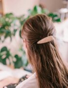 Crystallove Clear Quartz Hair Clip sponke za lase 1 kos