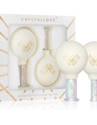 Crystallove Glass Facial Cupping Set komplet masažnih pripomočkov za obraz vrat in dekolte 2 kos