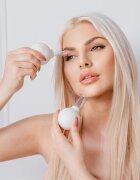 Crystallove Glass Facial Cupping Set komplet masažnih pripomočkov za obraz vrat in dekolte 2 kos