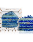 Crystallove Lapis Lazuli Contour Gua Sha pripomoček za masažo 1 kos