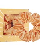 Crystallove Mulberry Silk Scrunchie svilena elastika za lase Peach fuzz 1 kos
