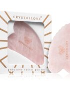 Crystallove Rose Quartz 3D Gua Sha pripomoček za masažo 1 kos