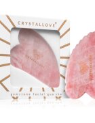 Crystallove Rose Quartz 3D Gua Sha pripomoček za masažo 1 kos