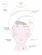 Crystallove Rose Quartz 3D Lift & Sculpt Facial Roller pripomoček za masažo 1 kos