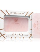 Crystallove Rose Quartz Comb pripomoček za masažo za lase in telo 1 kos