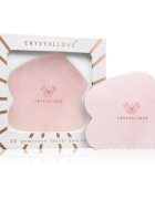 Crystallove Rose Quartz Contour Gua Sha pripomoček za masažo za obraz 1 kos