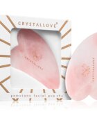 Crystallove Rose Quartz Gua Sha pripomoček za masažo 1 kos