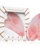 Crystallove Rose Quartz Gua Sha pripomoček za masažo 1 kos
