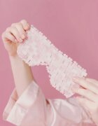 Crystallove Rose Quartz Mask maska za predel okoli oči 1 kos