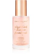 Crystallove Rose Quartz Shimmer Facial Mist meglica za obraz za osvetlitev kože 100 ml